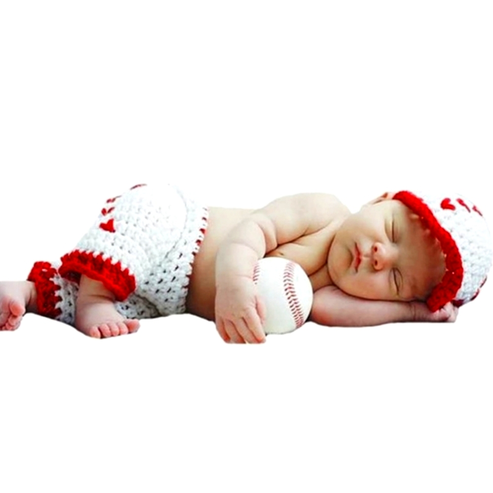 ⚾️ Baseball Knit Newborn Outfit ⚾️ Halloween Costume 🎃 Photography Outfit 📸